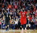 Harden (31-10-11) abusa de los Wolves de Ricky Rubio (14-7-9)
