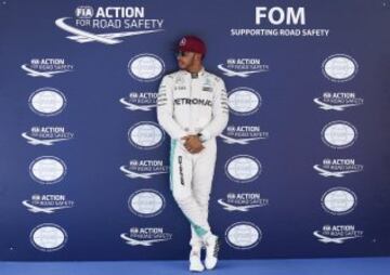 Lewis Hamilton tras finalizar la carrera.