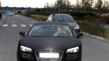 James llegando a Valdebebas, perseguido por la policía.