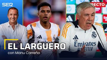 El Larguero, en directo: Ancelotti da explicaciones tras anunciar su adiós; tensión con Rodrygo