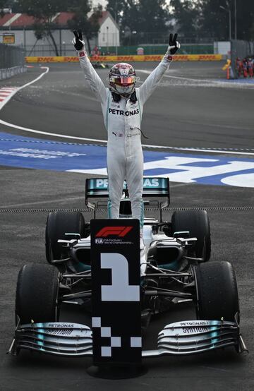 Hamilton, vencedor de la carrera.