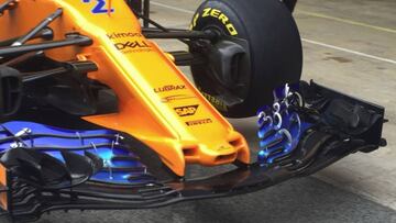 El nuevo morro del McLaren.