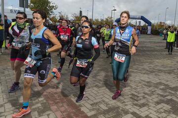 La esperada convocatoria de Du Cross Series en la capital cumpli¨® las expectativas, consiguiendo divertir y hacer disfrutar a los cerca de 300 duatletas congregados en el Parque Forestal Felipe VI.