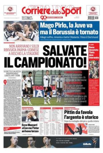 Portadas de la prensa deportiva