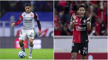 Aldo Rocha y Ozziel Herrera, jugadores del Atlas de Guadalajara y de la Selección Mexicana de Fútbol.