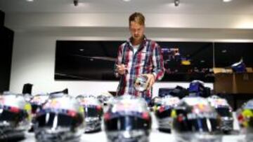 Sebastian Vettel, en su última visita a Red Bull.