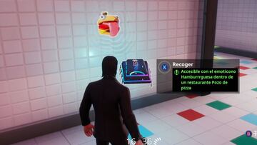 Fortnite Battle Royale: cómo conseguir el Fortbyte #59 con el emoticono Hamburrrguesa dentro de un restaurante Pozo de pizza