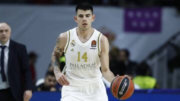 Gabriel Deck, durante el partido contra el CSKA Moscú de la Euroliga.