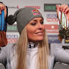 La legendaria Lindsey Vonn se despide con un bronce mundial