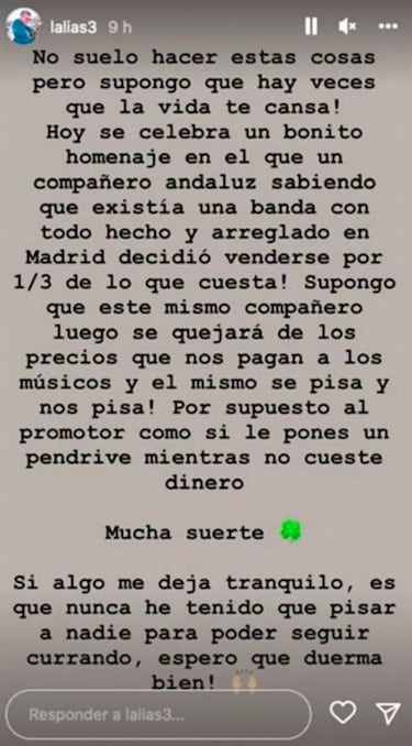 V¨ªctor El¨ªas explota contra un compa?ero en el homenaje a Roc¨ªo Jurado