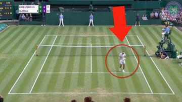 Nadal o c¨®mo saber estar a la altura de Wimbledon y su leyenda: le honra su gesto