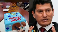 Perú suspende a un alto cargo de la policía por representar en la torta de su cumpleaños el allanamiento de la casa de Boluarte