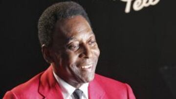 Pelé, durante un acto publicitario celebrado en el pasado Mundial.