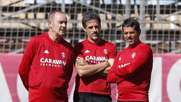 Víctor Fernández, junto a Cabellud y Loreto.