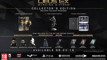 130 euros para la coleccionista de Deus Ex: Mankind Divided