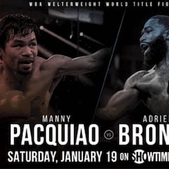 Pacquiao - Broner: horario, TV, cartelera y cómo ver online