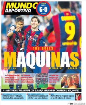 Portadas de la prensa deportiva