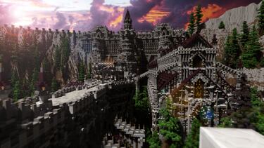 Así es Anor Londo de Dark Souls en Minecraft