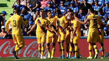 Barcelona consiguió su primera victoria fuera de casa en la presente temporada; además, Junior Firpo marcó su primer gol con el cuadro culé.