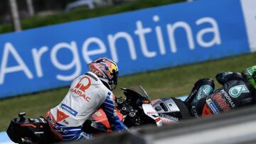 Miller sigue la rueda de Morbidelli durante el &uacute;ltimo GP de Argentina disputado.