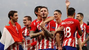1x1 del Atl¨¦tico: Lyon encumbra a
Griezmann y Gabi puso el broche