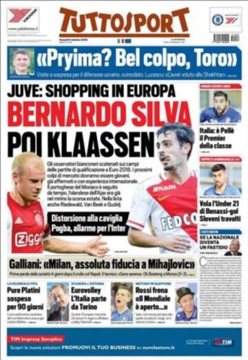 Portadas de la prensa deportiva