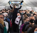 Así reaccionó un avión en Estados Unidos cuando bajaron a dos pasajeros por negarse a usar mascarilla