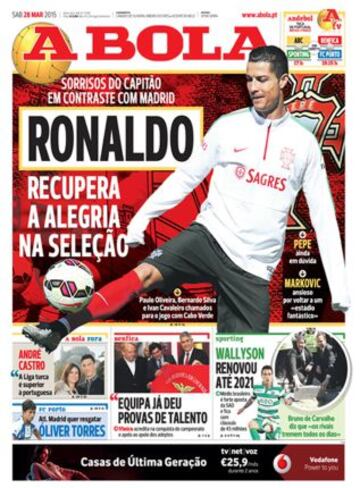 Portadas de la prensa deportiva