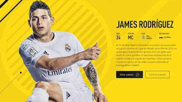 James Rodríguez, candidato a ser portada de FIFA 17