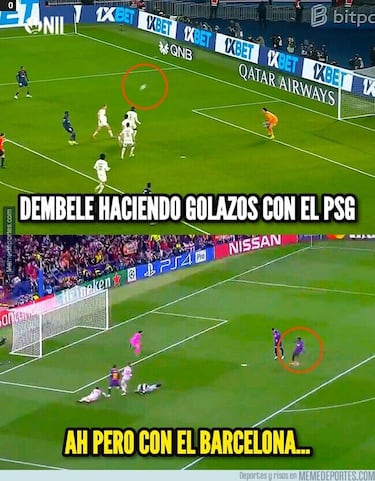 Los pitos en el Bernabéu y la derrota del Barça, protagonistas de los memes de la jornada