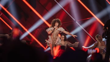 La cantante Mel Ömana actúa durante la segunda semifinal del Benidorm Fest 2025, a 30 de enero de 2025, en Benidorm, Alicante, Comunidad Valenciana (España). El pasado 28 de enero comenzó el Benidorm Fest 2025 con la celebración de la primera semifinal. El festival se desarrolla durante seis días, que culminan con la coronación de aquella o aquel que sucederá a la artista, Nebulossa y representará a España en Eurovisión 2025. La final de la cuarta edición del Benidorm Fest se celebrará el día 1 de febrero.
30 ENERO 2025;
Roberto Plaza / Europa Press
31/01/2025