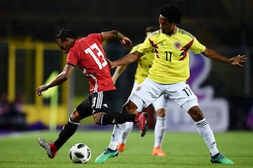 La Selección Colombia enfrentó a Egipto en el estadio Atleti Azurri d'Italia, cancha del Atalanta de Bérgamo, en partido preparatorio de cara al Mundial de Rusia 2018, en el que la 'tricolor' debutará el 19 de junio frente a Japón en Saransk.