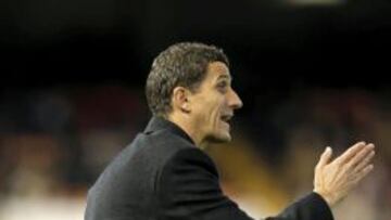 El entrenador de Osasuna, Javier Gracia.