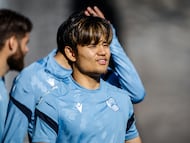 Take Kubo, jugador de la Real Sociedad. /REAL SOCIEDAD