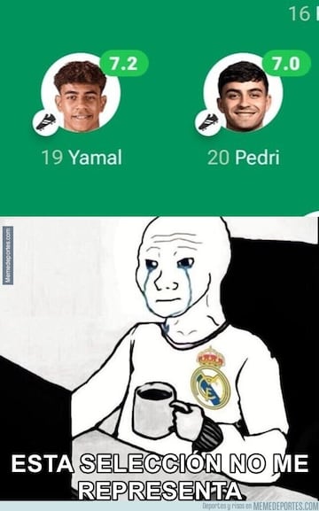 Lamine y Mbapp¨¦ protagonistas de los memes de la Nations League