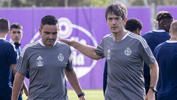 Pacheta, con su segundo, Chema Monzón.