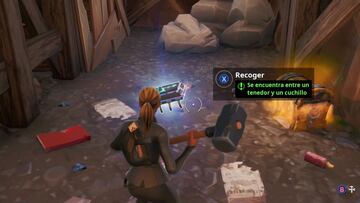 Fortnite Battle Royale: cómo conseguir el Fortbyte #34 entre un tenedor y un cuchillo