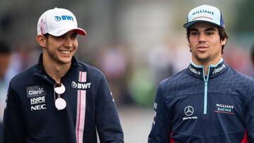 Esteban Ocon y Lance Stroll. 