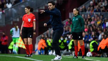 Jonatan Giráldez durante un partido.