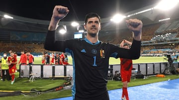 Courtois, tras la victoria de B&eacute;lgica ante Portugal.