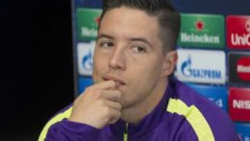 Nasri, durante la rueda de prensa.