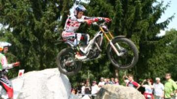 Adam Raga disputando el GP de la República Checa.