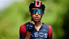 Egan Bernal, ciclista colombiano del Team Ineos Grenadiers