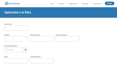 Qué es la Lista Robinson y cómo apuntarte para dejar de recibir llamadas de spam