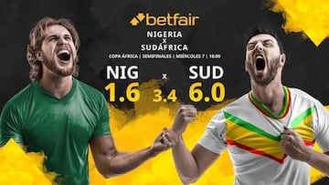 Nigeria vs. Sudáfrica: horario, TV, estadísticas, cuadro y pronósticos