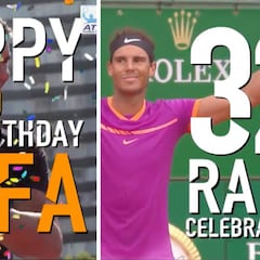 Nadal cumple 32 años y la ATP le ha querido hacer este regalo