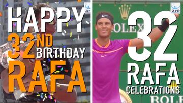 Nadal cumple 32 años y la ATP le hizo este regalo