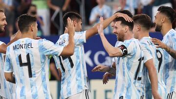 05/06/22  PARTIDO AMISTOSO ESTADIO EL SADAR 
ARGENTINA - ESTONIA 
MESSI  ALEGRIA GOL