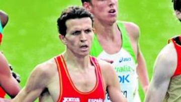 <b>HACIA LA FINAL. </b>Juan Carlos Higuero, durante las series de 1.500.