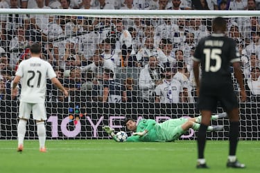 Thibaut Courtois uno de los protagonistas en la victoria del Real Madrid.
